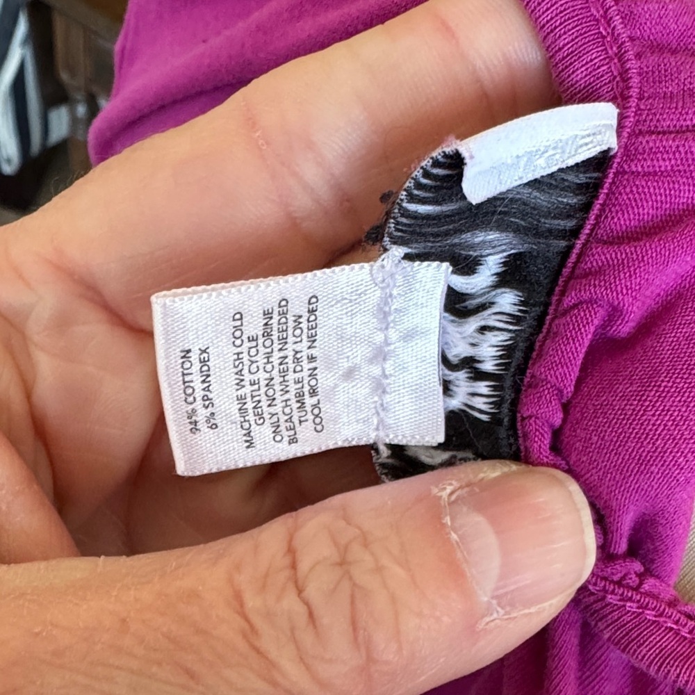 LOFT Fuchsia Scoop Neck Blouse - Picture 10 of 10